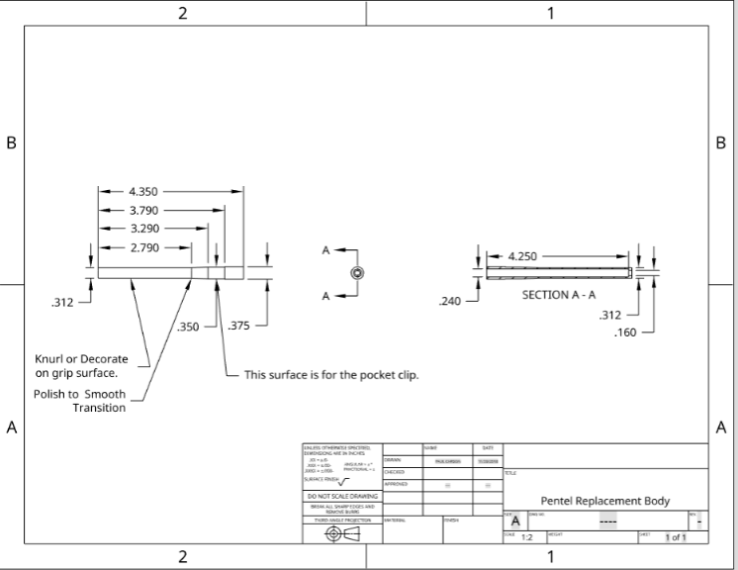 PentelReplacementBody